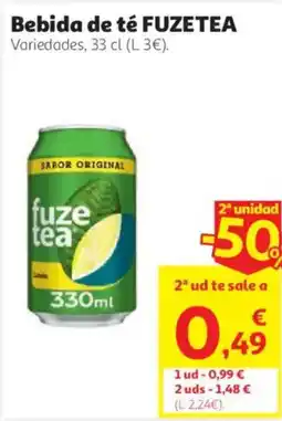 Alcampo fuze tea oferta