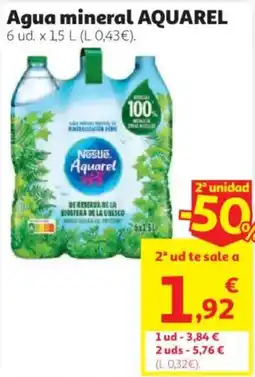Alcampo Aquarel agua mineral oferta