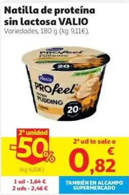 Alcampo Valio natilla de proteína sin lactosa oferta