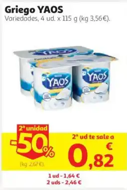 Alcampo Yaos griego variedades oferta