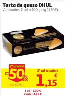 Alcampo Dhul Gourmet tarta de queso oferta