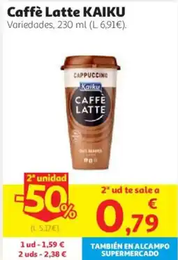 Alcampo Kaiku Caffè Latte oferta