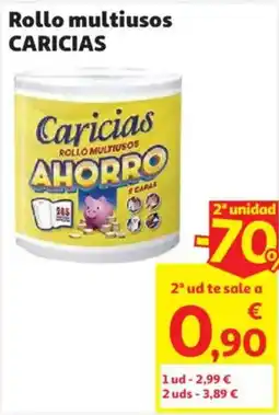 Alcampo Caricias rollo multiusos oferta