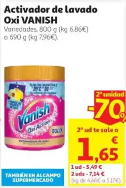 Alcampo Vanish Oxi Action oferta