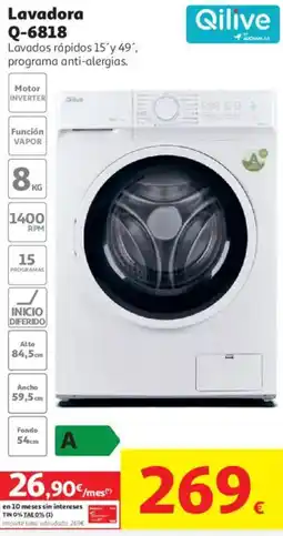 Alcampo Qilive lavadora q-6818 oferta