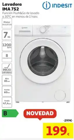 Alcampo Indesit lavadora ima 752 oferta