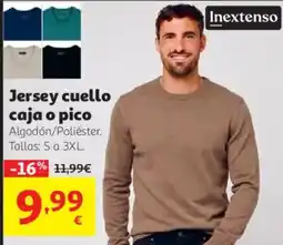 Alcampo Inextenso jersey cuello caja o pico oferta