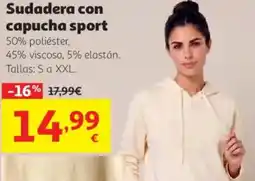 Alcampo Sudadera con capucha sport oferta