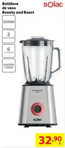 Alcampo solac batidora de vaso beauty and beast oferta