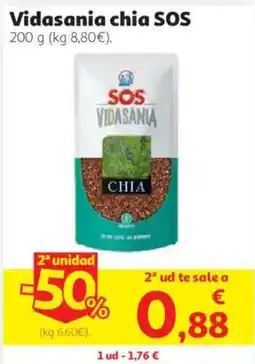 Alcampo Vidasania chia SOS oferta