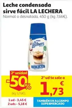 Alcampo La Lechera leche condensada oferta