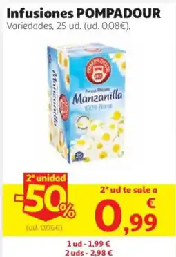 Alcampo Pompadour infusion manzanilla oferta