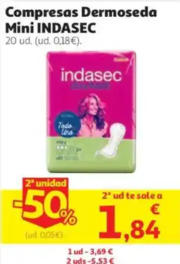Alcampo Indasec compresas mini oferta