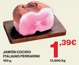 Hipercor Ferrarini jamón cocido italiano oferta