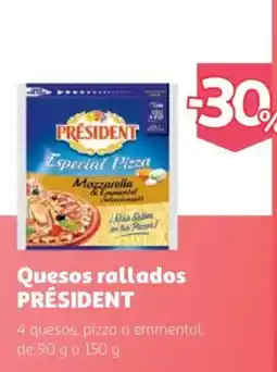 Alcampo President quesos rallados oferta