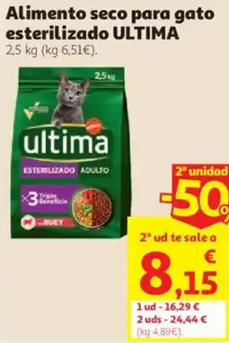 Alcampo ultima esterilizado adulto oferta