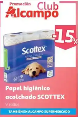 Alcampo Scottex papel higiénico acolchado oferta
