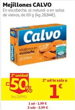 Alcampo Calvo mejillones en escabeche oferta