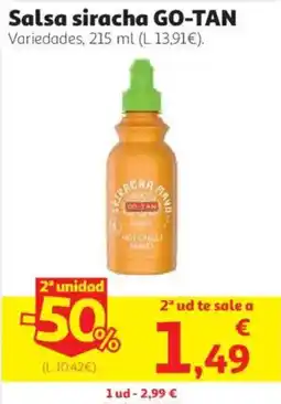 Alcampo Go-tan salsa siracha oferta