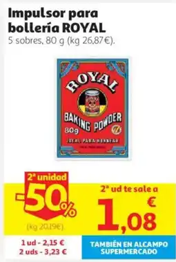 Alcampo Royal impulso para bollería oferta