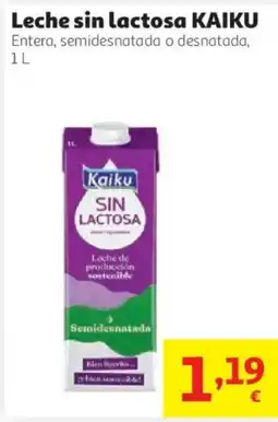 Alcampo Kaiku leche sin lactosa oferta