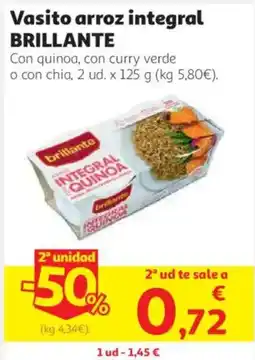 Alcampo brillante vasito arroz integral oferta
