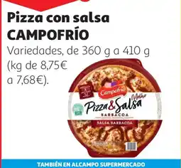Alcampo Campofrío pizza con salsa oferta