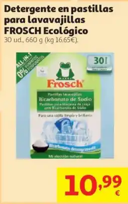 Alcampo Frosch detergente en pastillas para lavavajillas ecológico oferta