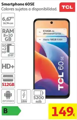 Alcampo Tcl smartphone 60se oferta