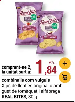 BonpreuEsclat Real Bites chips de lentejas oferta