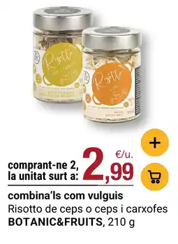 BonpreuEsclat Botanic&Fruits risotto de ceps o ceps i carxofes oferta