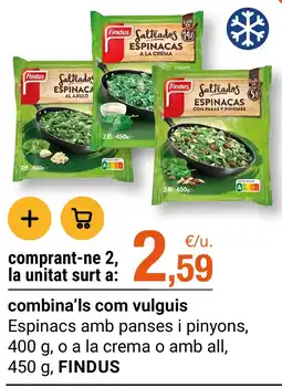 BonpreuEsclat Findus saltados espinacas oferta