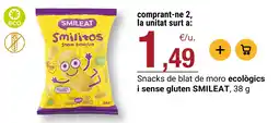 BonpreuEsclat Smileat snacks de blat de moro ecologics i sense gluten oferta