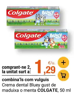 BonpreuEsclat Colgate Crema dental Bluey oferta