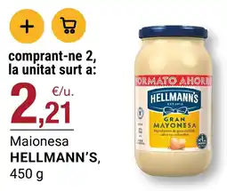 BonpreuEsclat Hellmann's maionesa oferta