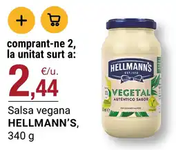 BonpreuEsclat Hellmann's salsa vegana oferta
