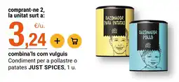BonpreuEsclat Just Spices sazonador para patatas oferta