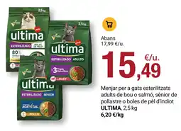 BonpreuEsclat ultima menjar per a gats esterilitzats oferta