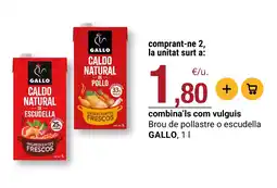 BonpreuEsclat Gallo caldo natural de pollo oferta