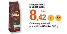 BonpreuEsclat Bonka café en gra natural pur aràbica oferta