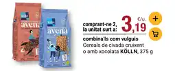 BonpreuEsclat Kölln cereals de civada cruixent o amb xocolata oferta