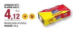 BonpreuEsclat Massó bonítol amb oli d'oliva oferta