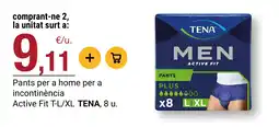 BonpreuEsclat Tena men active fit pants plus oferta