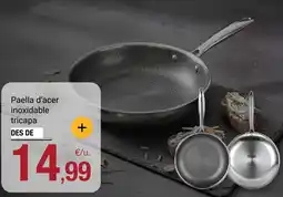 BonpreuEsclat Cuttin paella d'acer inoxidable tricapa oferta