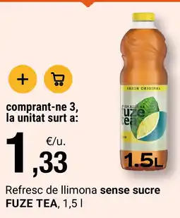 BonpreuEsclat fuze tea Refresc de llimona sense sucre oferta