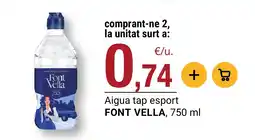 BonpreuEsclat Font Vella aigua tap esport oferta