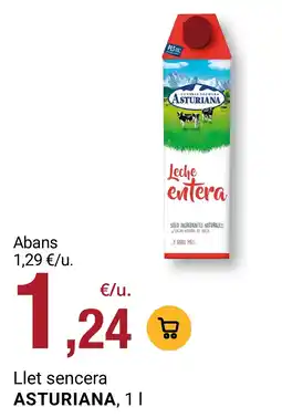 BonpreuEsclat Asturiana llet sencera oferta