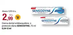 BonpreuEsclat sensodyne crema dental emblanquidora o protecció diària oferta