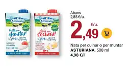 BonpreuEsclat Asturiana nata per cuinar o per muntar oferta