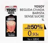 Plusfresc Yosoy - yosoy beguda civada barista sense sucre oferta